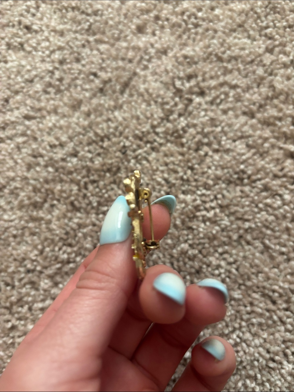 Vintage Yellow Tiger Enamel Pin - Picture 4 of 6